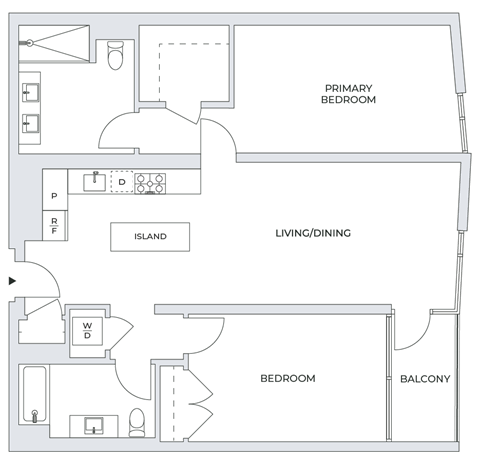 2 Bedroom Floor Plan